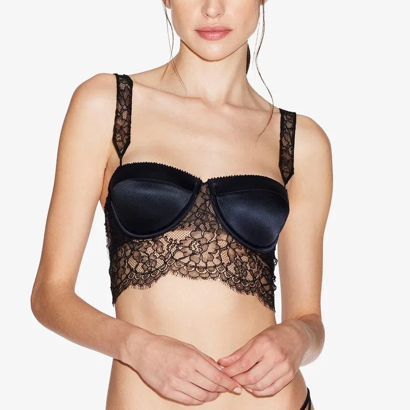 Koronkowy biustonosz push-up Bralette